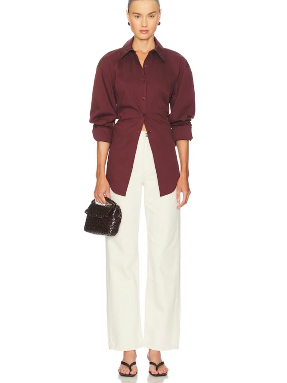 Loch poplin button up